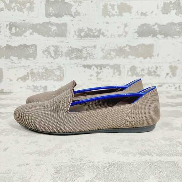 NEW Rothy's The Loafer Mocha Knit Round Toe Slip On Loafers C1018